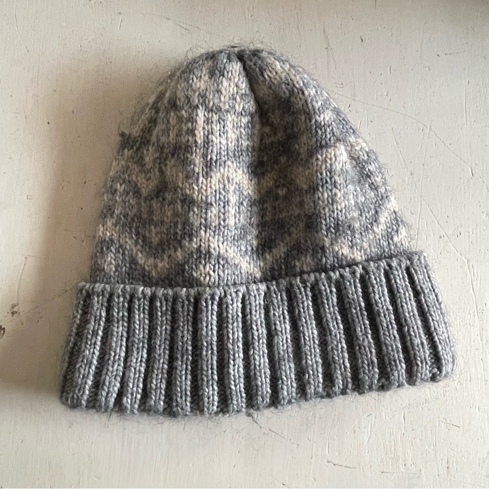 Wool Blend Gray Beanie Hat Cap One Size Womens  Sundance Catalog